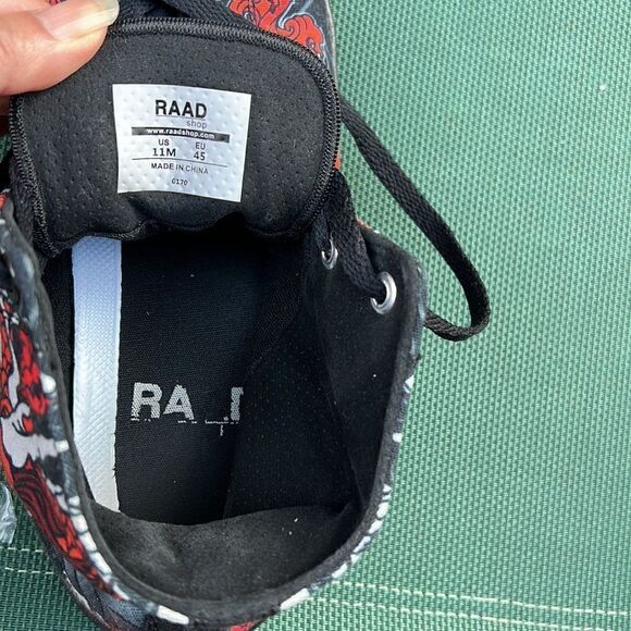 Raad Shop Unisex Red Japanese Dragon size 11 - Picture 6 of 7